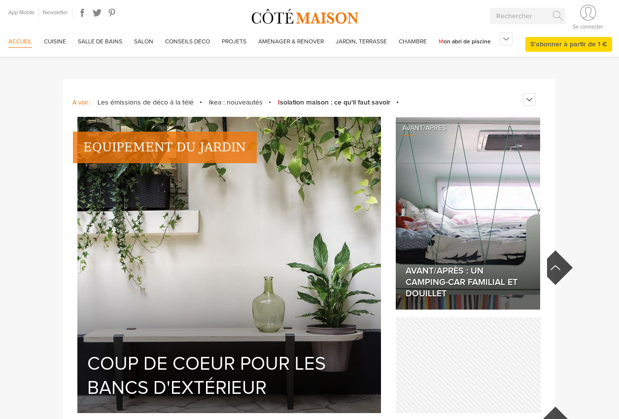 Article paru sur CÔTÉ MAISON